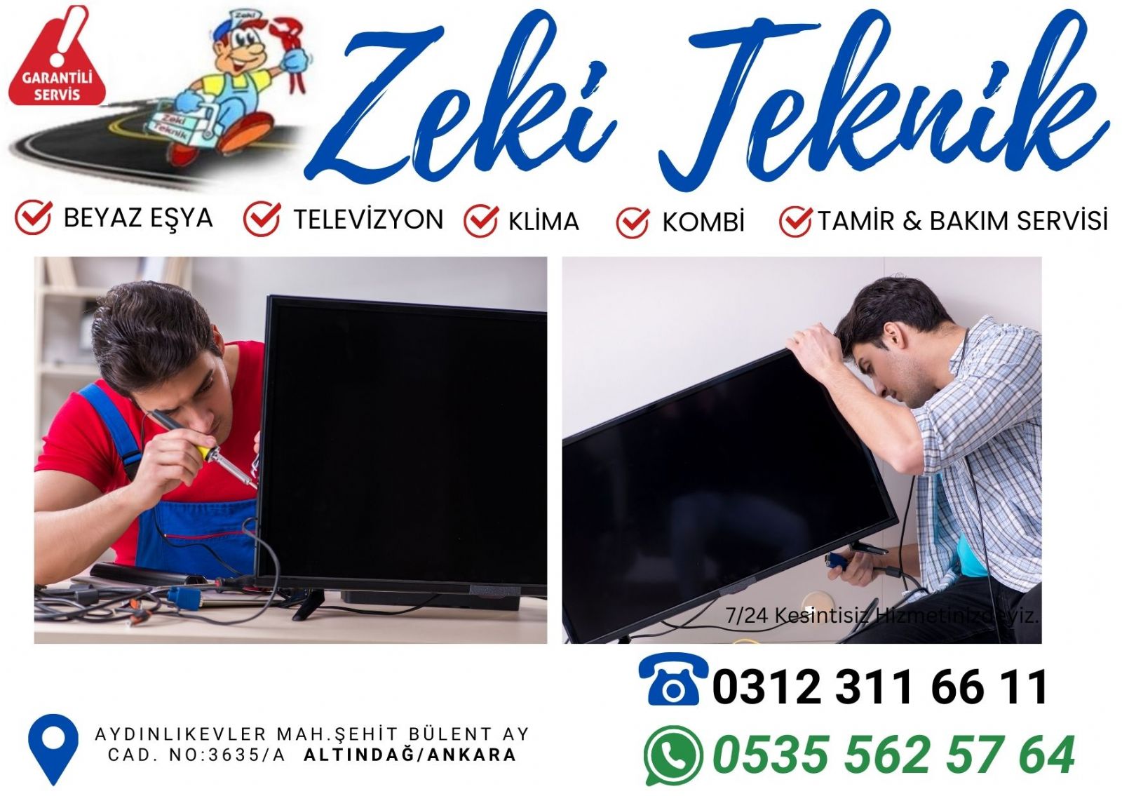 Aydınlıkevler Televizyon Tamircisi