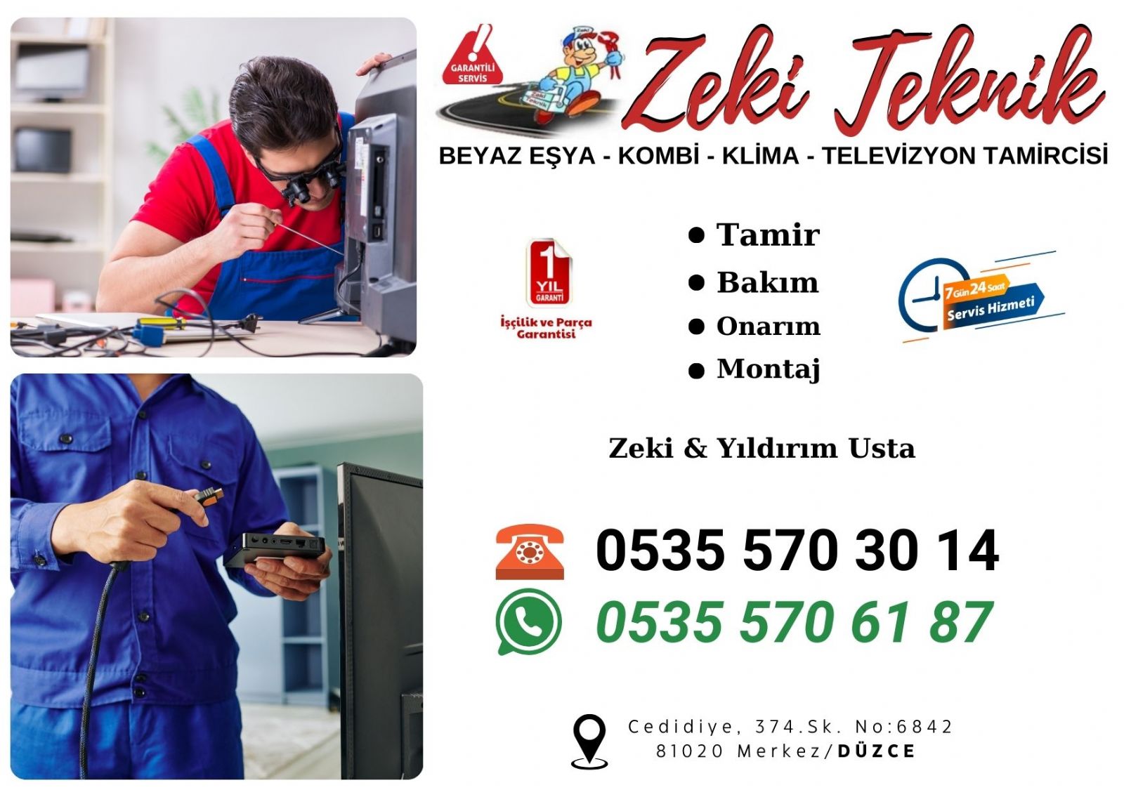 Düzce Televizyon Tamircisi