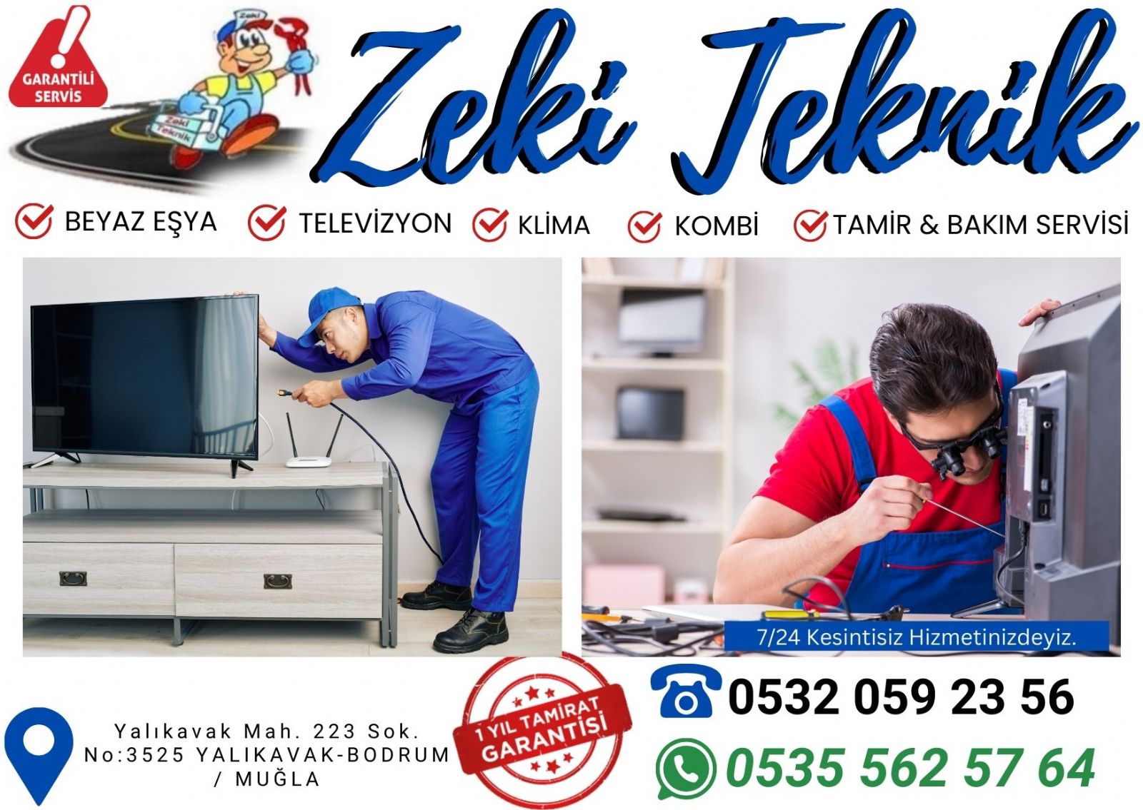 yalıkavak televizyon tamircisi